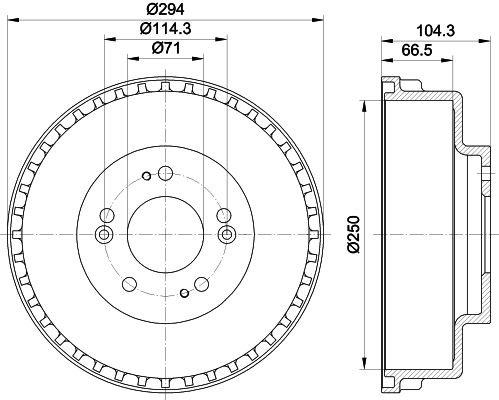 HELLA PAGID Jarrurumpu 8DT 355 300-931